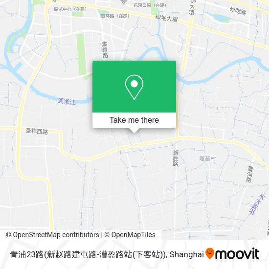 青浦23路(新赵路建屯路-漕盈路站(下客站)) map
