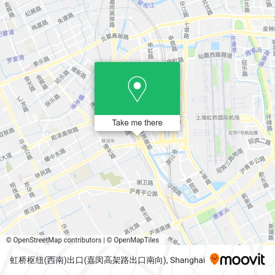 虹桥枢纽(西南)出口(嘉闵高架路出口南向) map
