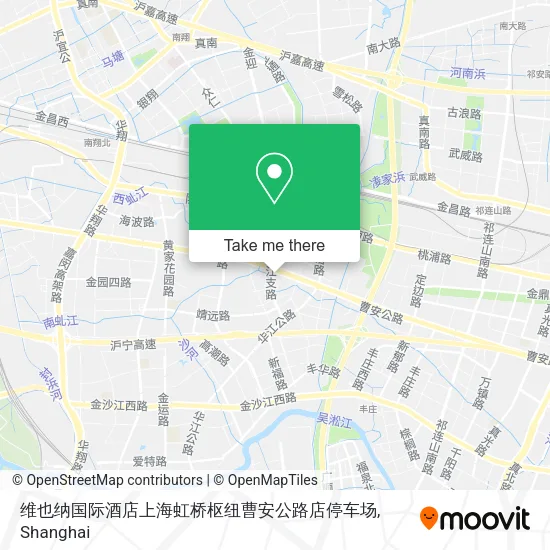维也纳国际酒店上海虹桥枢纽曹安公路店停车场 map