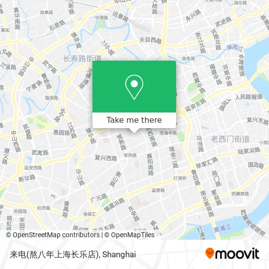 来电(熬八年上海长乐店) map