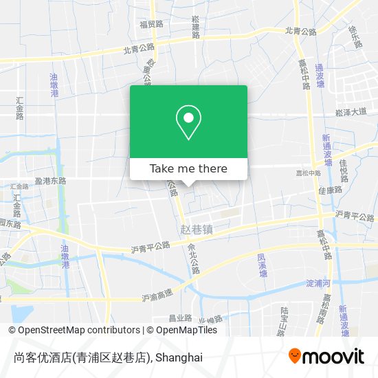 尚客优酒店(青浦区赵巷店) map