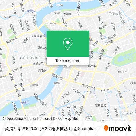 黄浦江沿岸E20单元E-3-2地块桩基工程 map