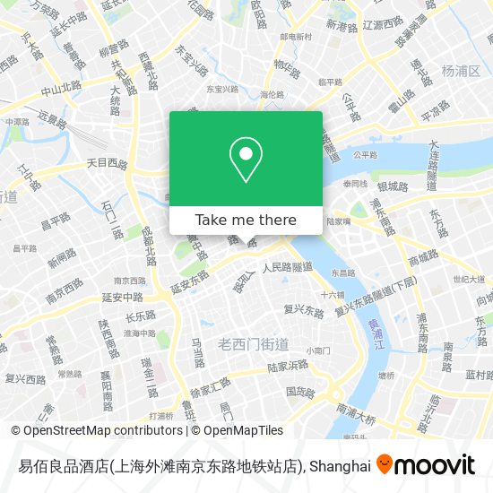 易佰良品酒店(上海外滩南京东路地铁站店) map