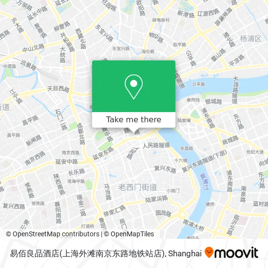 易佰良品酒店(上海外滩南京东路地铁站店) map