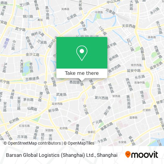 Barsan Global Logistics (Shanghai) Ltd. map