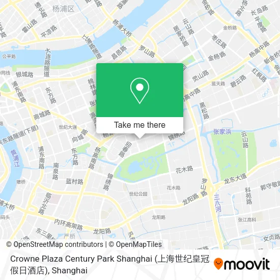 Crowne Plaza Century Park Shanghai (上海世纪皇冠假日酒店) map