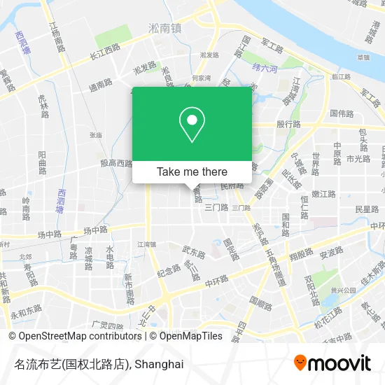 名流布艺(国权北路店) map