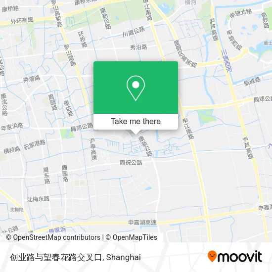 创业路与望春花路交叉口 map