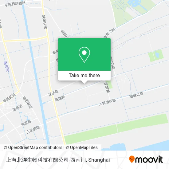 上海北连生物科技有限公司-西南门 map