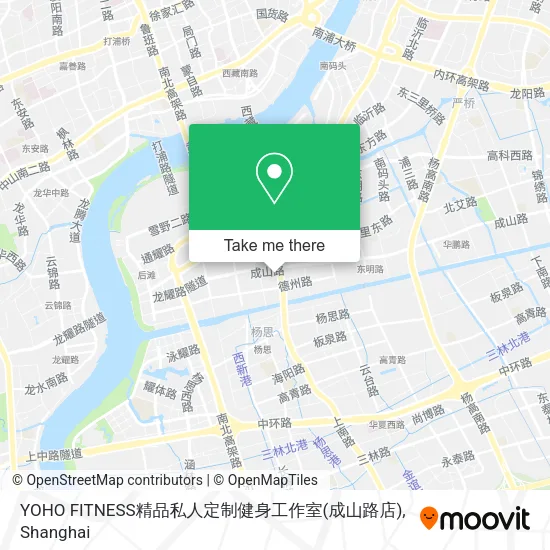 YOHO FITNESS精品私人定制健身工作室(成山路店) map