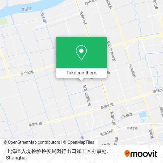 上海出入境检验检疫局闵行出口加工区办事处 map