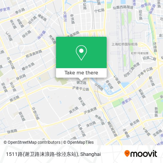 1511路(谢卫路涞浪路-徐泾东站) map
