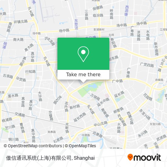 傲信通讯系统(上海)有限公司 map