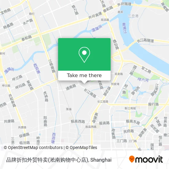 品牌折扣外贸特卖(淞南购物中心店) map