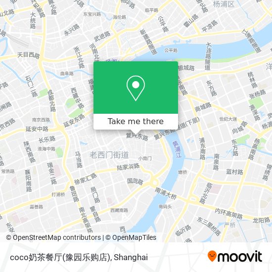 coco奶茶餐厅(豫园乐购店) map