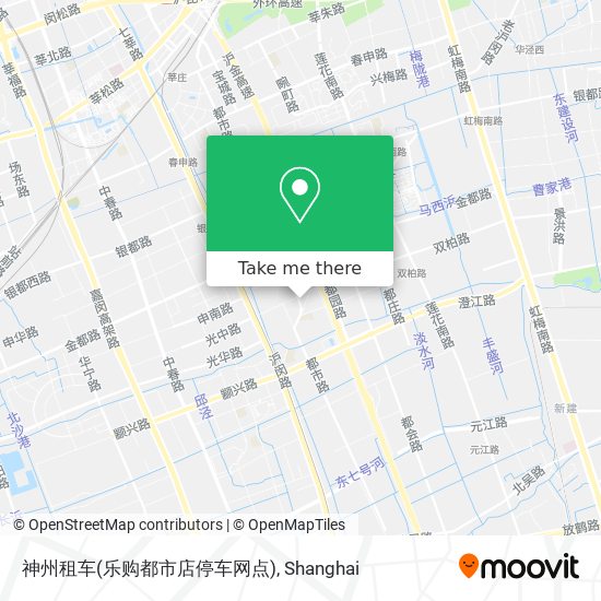神州租车(乐购都市店停车网点) map