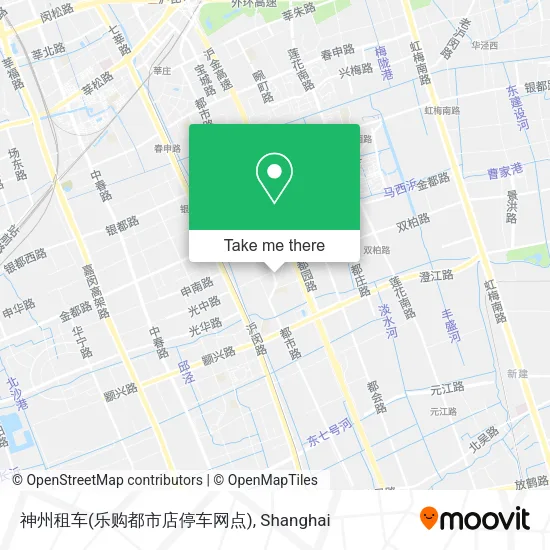 神州租车(乐购都市店停车网点) map