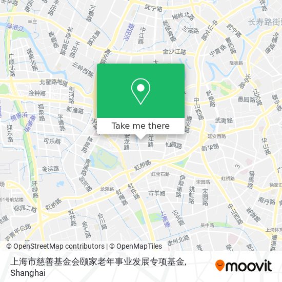 上海市慈善基金会颐家老年事业发展专项基金 map