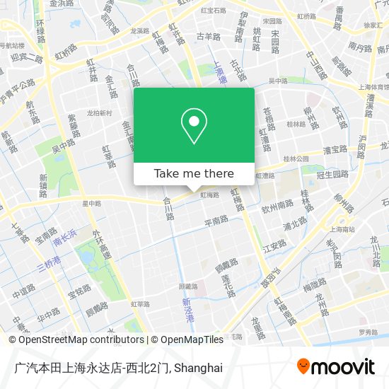 广汽本田上海永达店-西北2门 map