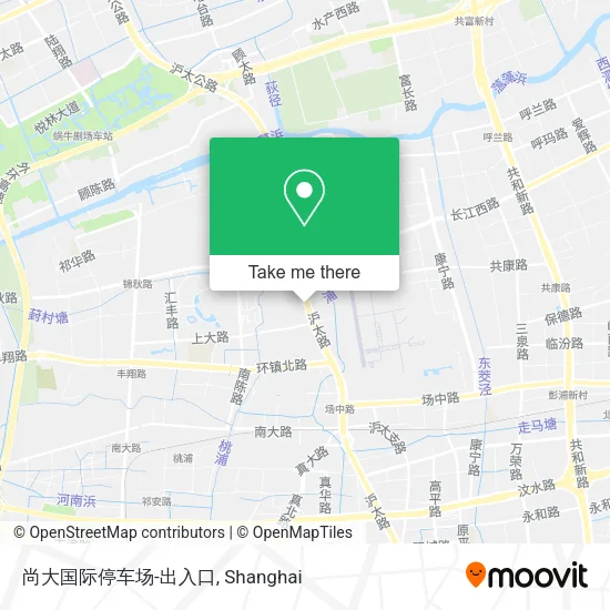 尚大国际停车场-出入口 map