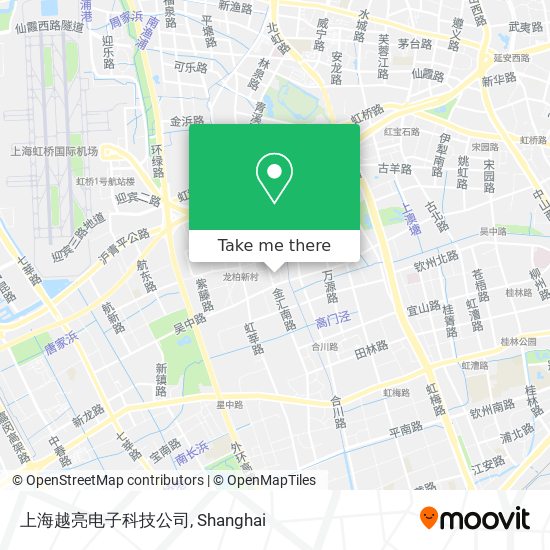 上海越亮电子科技公司 map