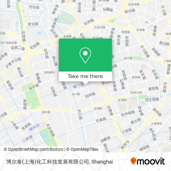 博尔泰(上海)化工科技发展有限公司 map