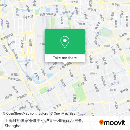 上海虹桥国家会展中心沪青平和颐酒店-早餐 map