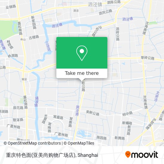 重庆特色面(亚美尚购物广场店) map