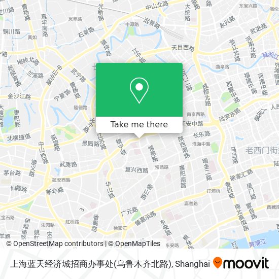 上海蓝天经济城招商办事处(乌鲁木齐北路) map