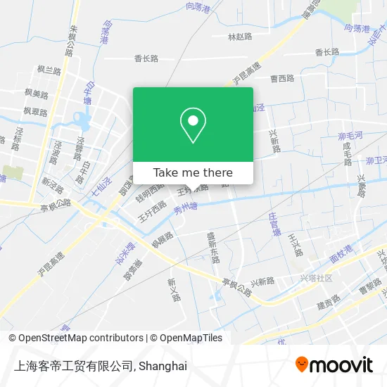 上海客帝工贸有限公司 map