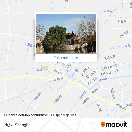 枫泾 map