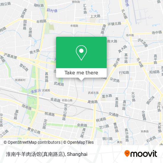 淮南牛羊肉汤馆(真南路店) map