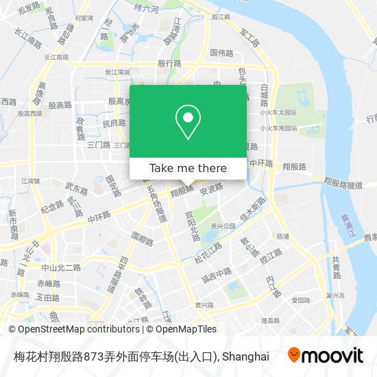 梅花村翔殷路873弄外面停车场(出入口) map