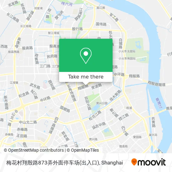 梅花村翔殷路873弄外面停车场(出入口) map