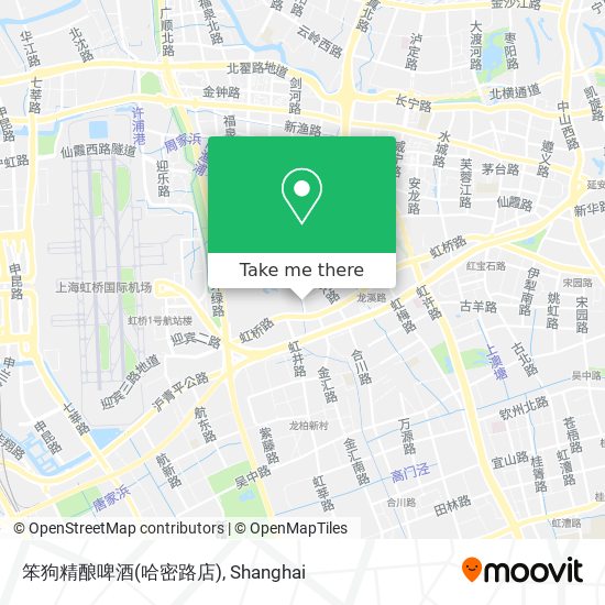 笨狗精酿啤酒(哈密路店) map