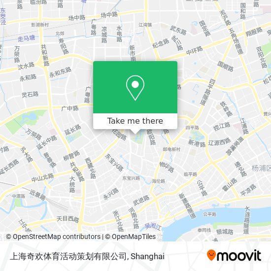 上海奇欢体育活动策划有限公司 map