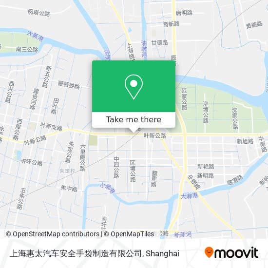 上海惠太汽车安全手袋制造有限公司 map