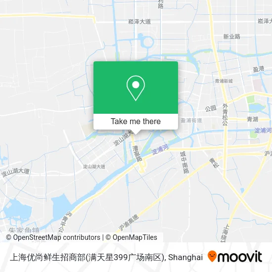 上海优尚鲜生招商部(满天星399广场南区) map