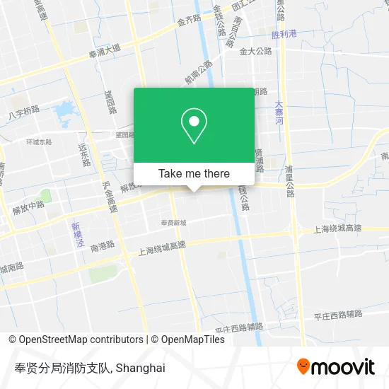 奉贤分局消防支队 map