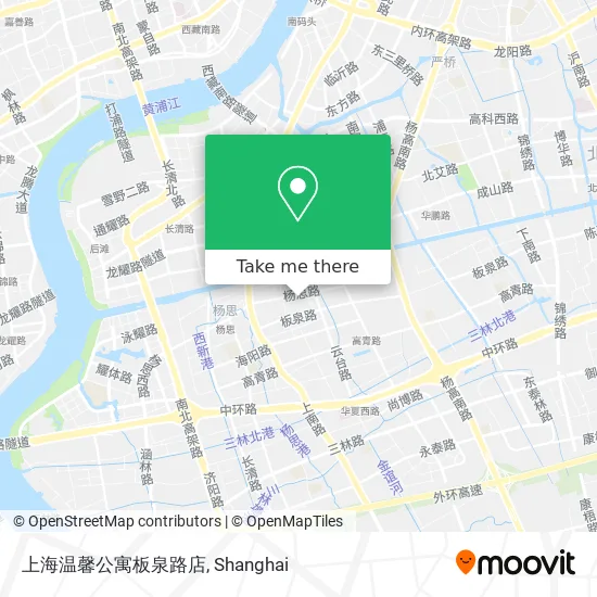 上海温馨公寓板泉路店 map
