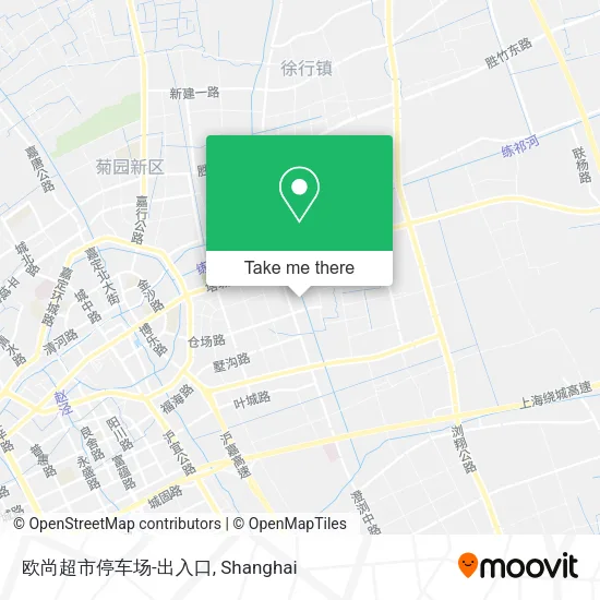 欧尚超市停车场-出入口 map