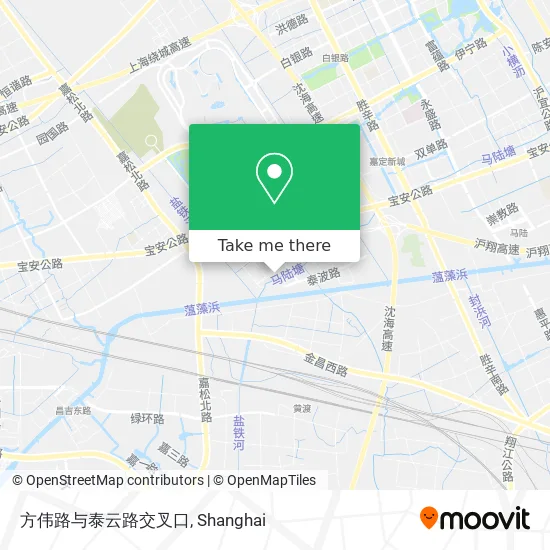 方伟路与泰云路交叉口 map