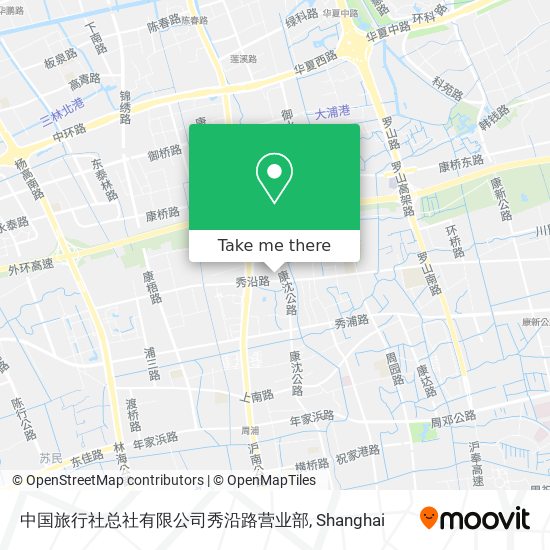 中国旅行社总社有限公司秀沿路营业部 map