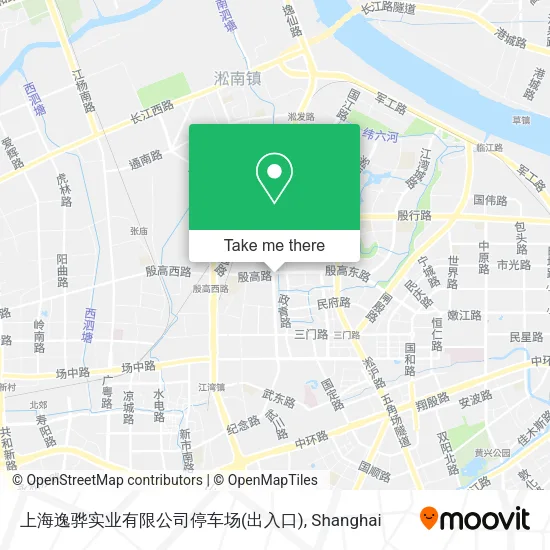 上海逸骅实业有限公司停车场(出入口) map