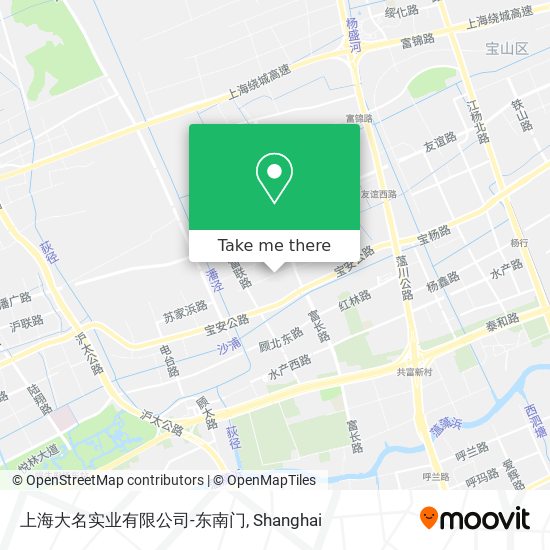 上海大名实业有限公司-东南门 map