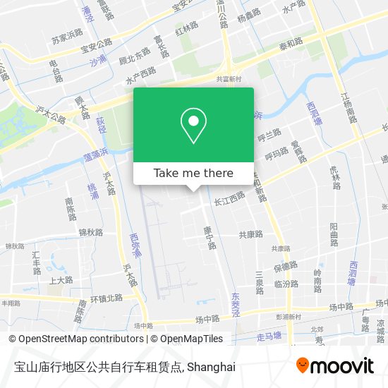 宝山庙行地区公共自行车租赁点 map