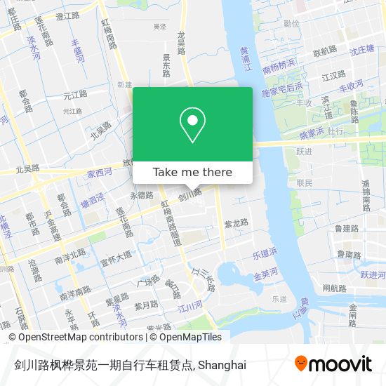 剑川路枫桦景苑一期自行车租赁点 map