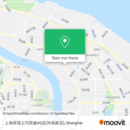 上海祥瑞上汽荣威4S店(外高桥店) map