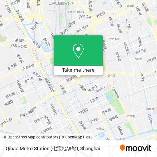 Qibao Metro Station (七宝地铁站) map
