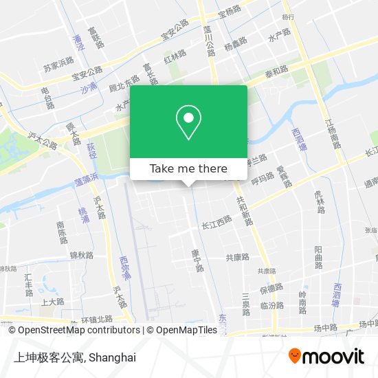 上坤极客公寓 map